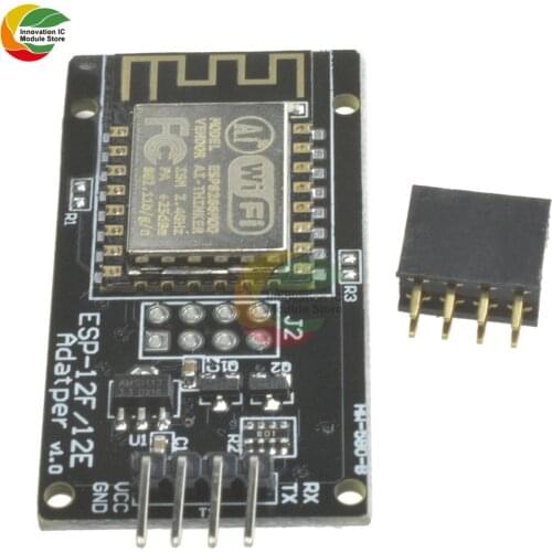 Ziqqucu ESP8266 ESP-12F WIFI Wireless Transmitter & Receiver Module with Female Adapter Socket for Arduino