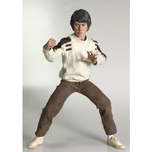 1/6 Scale Police Story Jackie Chan Chen Sir Action Figure Toy Male Soldier STT-001 with Head Sculpt Body Clothing Set