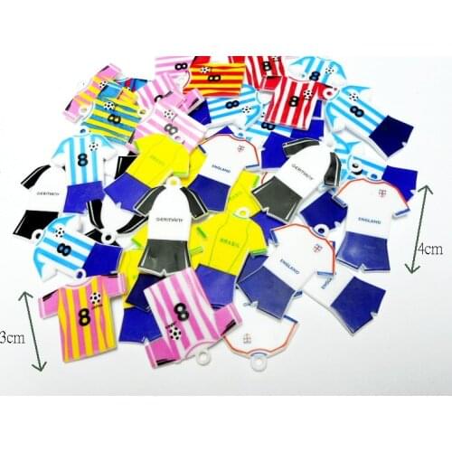 10pc SOCCEER football SHIRT Kids Cup Cake Topper Home Craft cadeau regalo easter eggs souvenirs gadget giveaway back to school
