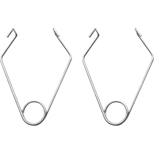 2 Pieces Steel Cord Fastener for Climbing Rope Protector Sleeve Silver