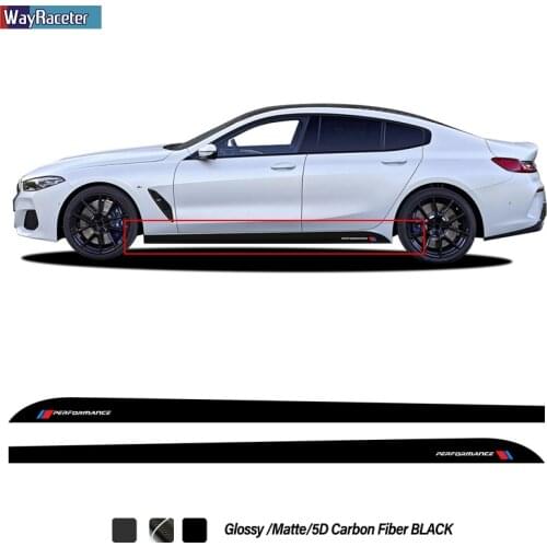 2 Pcs Car Door Side Stripes Skirt Sticker M Performance Body Vinyl Decal For BMW 8 Series Gran Coupe G14 G15 G16 Accessories