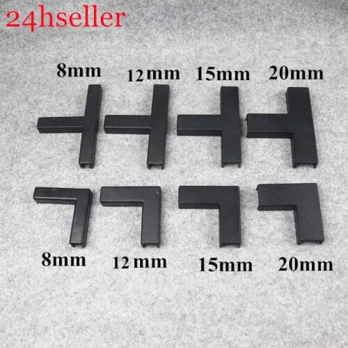 4pcs plastic 8 12 15 20mm Tee Elbow The fish tank corner joint the tank Angle connector Aquarium DIY Fittings