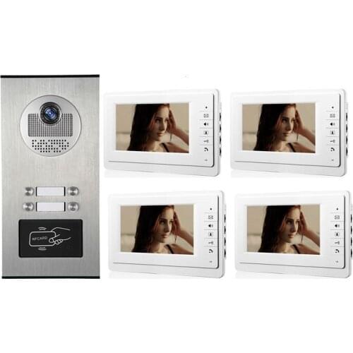 7 Inch Monitor 1V4 ID Card Access Control Video Door Phone V70F-530