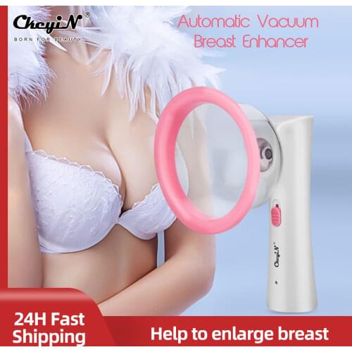 CkeyiN Female Breast Enlargement Pump Electric Chest Massager Vacuum Suction Cup Breast Enhancer Device Enlarger Stimulator 50