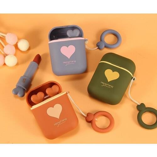 HENGFANG Love double tube earphone mini Lipstick Matte non-stick cup Waterproof Long Lasting Makeup Lipstick Cosmetic TSLM1