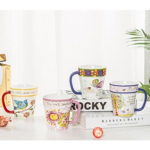Ceramic mug creative personality trend lovers do home coffee cup water cup breakfast cup cute coffee mugs and cups