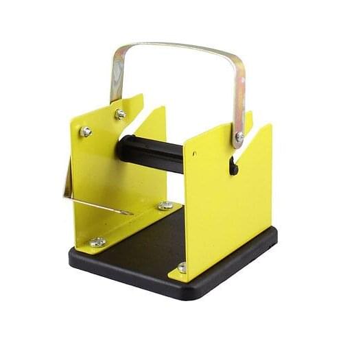 Metal Plastic Solder Wire Stand Holder Frame Yellow Black