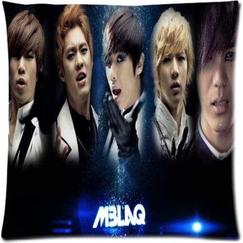 Soft Polyester Square Pillow Case Sofa Cushion Cover For Car Chair MBLAQ Cushion Case 45x45cm Without Stuffing