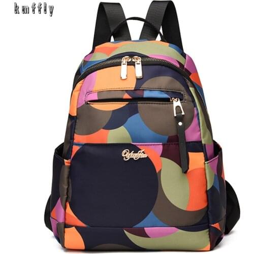 New Color-Ball Casual Oxford Backpack High Quality Travel Tote Packbag for Teenage Girl School Bag Backpacks Feminine Packbags