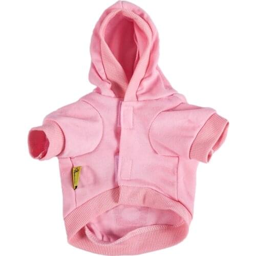 Dog Cat Clothes Jersey Knitwear Warm Vest for Dog Jacket Hooded Coat Dog Clothes (Pink, XS)