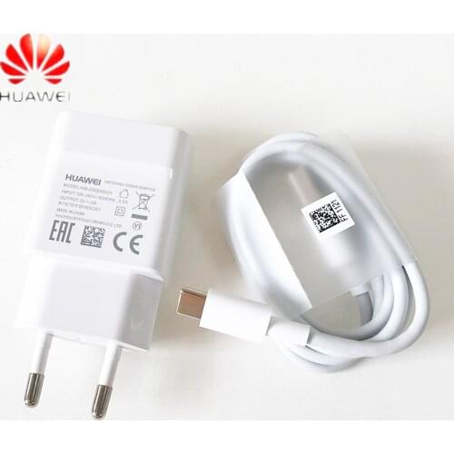 Original Huawei Charger 5V 2A EU US plug Usb 3.1 Type-C cable charge adapter for P20 lite P9 P10 Nova 3 smartphone 4