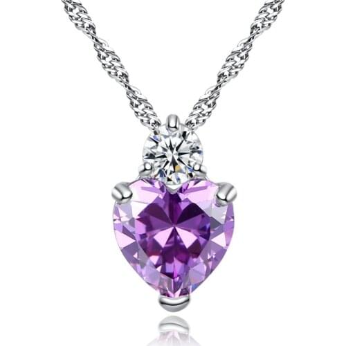 Sale New Heart-shaped pendant fashion Crystals from Swarovskis Necklaces Jewelry For Women Wedding jewelery