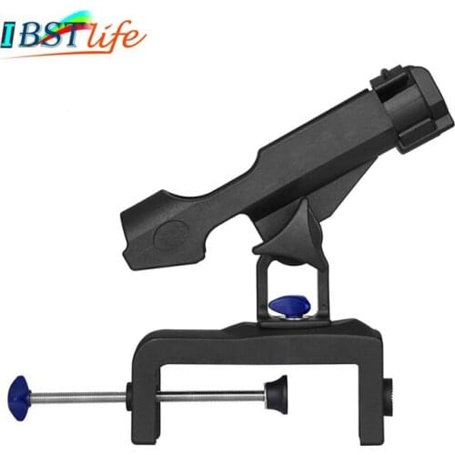 360 degree adjustable Fishing Rod Holder clamp on Removable Support Pole stand Bracket
