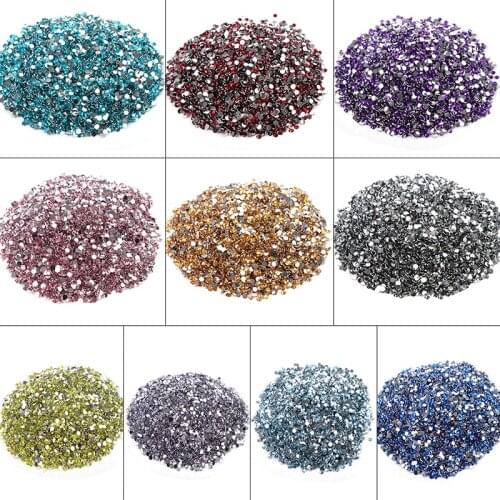 10000Pcs 3MM Rhinestone AB Milk Jelly Flatback Resin Crystal For Nail Art Decor DIY Accessories Nail Materials