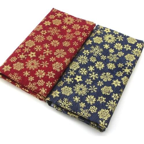 Snowflake Cotton And Linen Cloth Handmade Fabric DIY Fabric Home Fabric Cloth Width 150CM