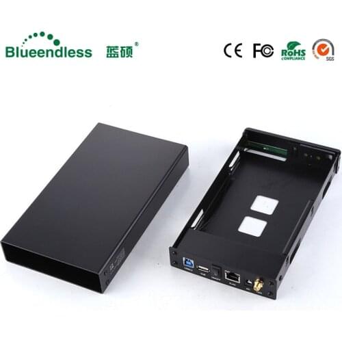 SATA USB 3.0 hdd3.5 Wifi Extender/HDD Bay HDD Enclosure SATA Interface Aluminum Nas Enclosure RJ45 Wifi Router Repeater HDD Case