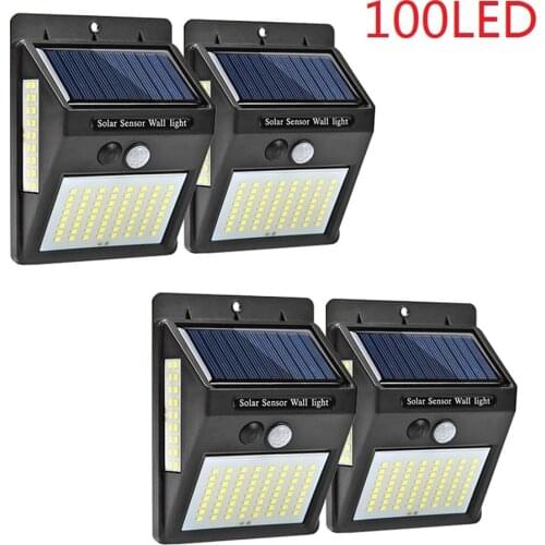1-4pcs luz Solar Light Outdoor Powered Waterproof Motion Sensor Street solar lamp Garden Decoration Sun Light Charging 3 side ne
