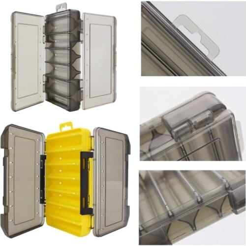 Fishing Tackle Boxes Lure Double-decker Sub-bait Portable Bait Fishing Gear Storage Double Sided Box Tackle High Quality 2021