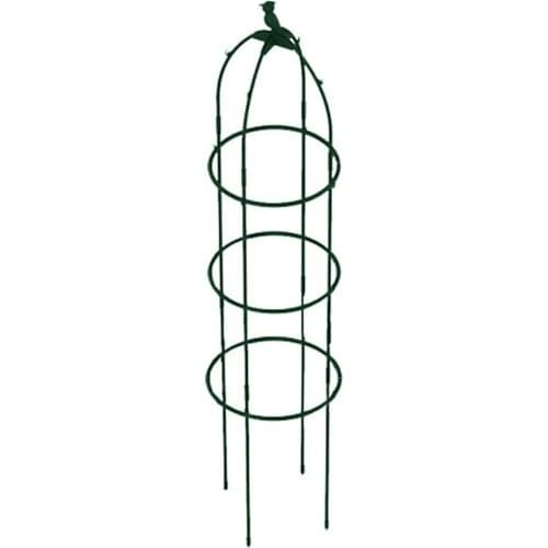 Plant Display Supports Cage Vine Rack Flower Stand Wrought Iron Frame Rings 3 Layers 80 Cm Climbing Planter Rose Clematis