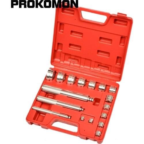 17Pc Wheel Bearing Race Seal Bush Driver Set Bushing Housing Rod Aluminium