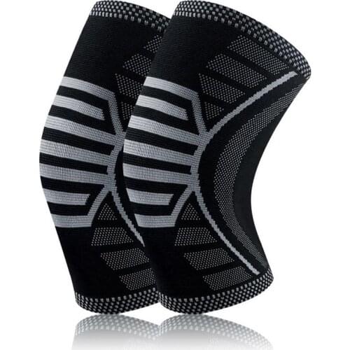 2PCS Sports Knee Pads Basketball Running Hiking Leggings Set Outdoor Knitting Warm Knee Joint Protector for Running Sports
