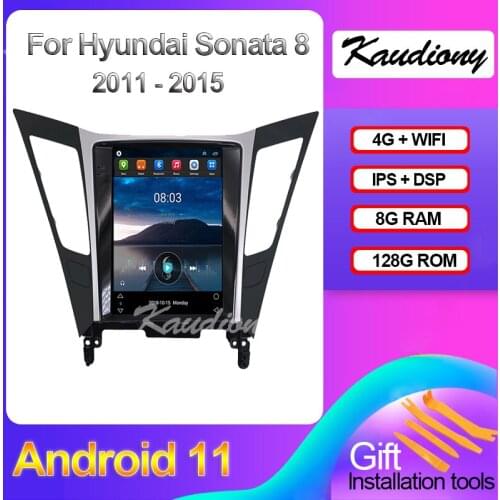 Kaudiony 10.4" Android 10.0 For Hyundai Sonata 8 Car DVD Player Auto Radio Automotivo GPS Navigation DSP 4G Stereo IPS 2011-2015