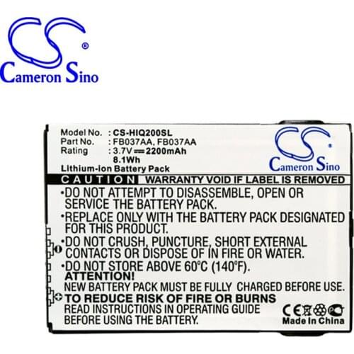 CameronSino for HP iPAQ 200 iPAQ 210 iPAQ 211 iPAQ 212 iPAQ 214 iPAQ 216 451405-001 459723-001 FB037AA battery