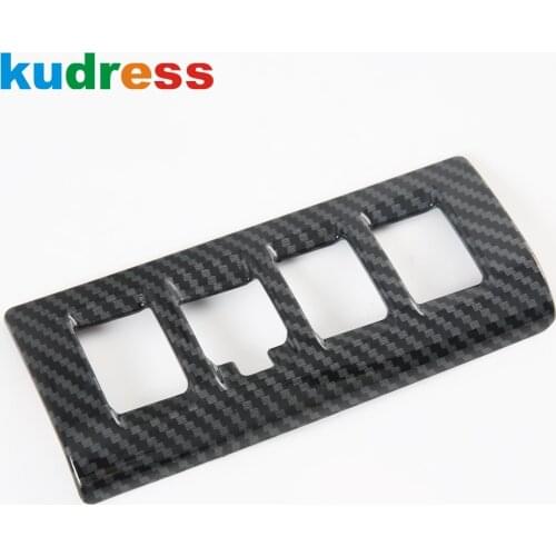 For Subaru Outback 2020 2021 2022 Carbon Fiber Style Interior Headlight Switch Button Panel Cover Trim Car Accessories LHD