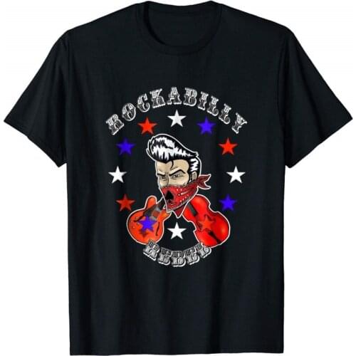 Rockabilly Rebel 2019 New Summer Men Hot Sale Fashion Top Tee 100% Cotton Humor Crew Neck Tee Basketball T Shirts