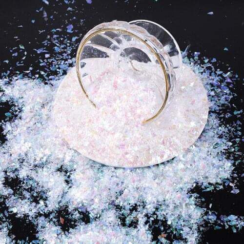 100g/Bag Nail Iridescent Glitter Flakes Pink Mirror Shimmer Irregular Slices Glitter Sequin Flake For Manicure Polish Decoration