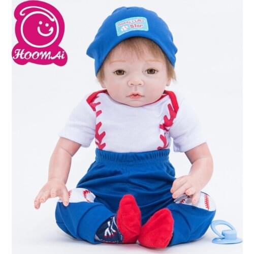 Bebes Reborn Doll 55cm New Handmade Silicone Reborn Baby Adorable Lifelike Toddler Bonecas Menina De Silicone for Kid Gifts