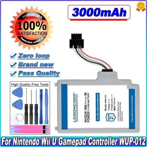 New For Nintendo Wii U / Wii U GamePad wiiu +Free Screwdriver For WUP-012 WUP-010 Gamepad Controller Wii U GamePad Battery