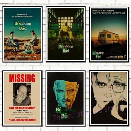 Breaking Bad Posters Movie Posters Vintage Kraft Paper Retro Wall Sticker Home Decor /5056