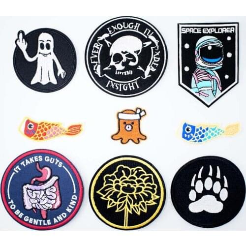 Daisy Black print Press clothes stitch sew seam cloth textile ornament adornment decoration garnish of overcoat pants backpack