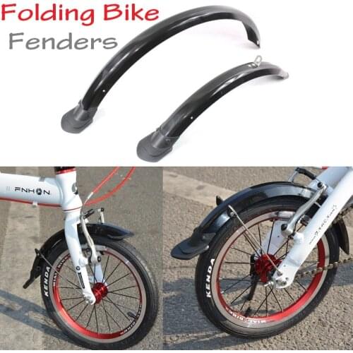 14 Inch 412 Folding Bike Fenders 16 Inch Sra683 20 Inch SP8 Bicycle Mudguard Folding Bicycle Practical Accessories Black/Silver