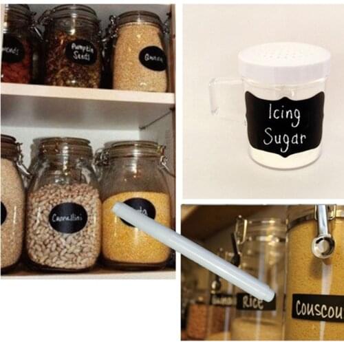 Kitchen Accessories Gadgets 36Pcs Erasable Blackboard Sticker Craft Kitchen Jars Organizer Labels Cooking Tools Kitchen Supplies