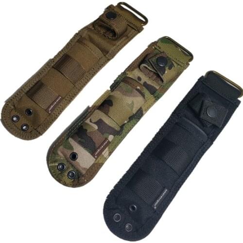 Tactical Combat Fixed Blade MOLLE Multi-Use Survival Handle Knife Sheath Case Pouch for SOG M37 140 141 / Hard Liners