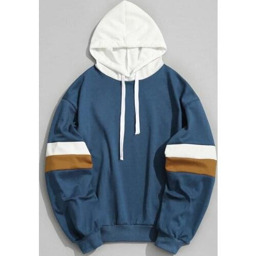 ZITY Hoodies Sweatshirts Men Women Color Block Patchwork Hoodie Hip Hop Streetwear 2020 Oversized Outwear Long Sleeve H