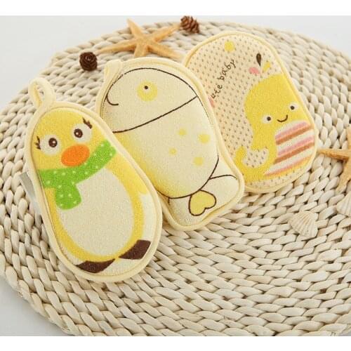 Newborn Care Products Baby Shower Bath Sponge Rub Infant Toddler Kids Bath Brushes Cotton Rubbing Body Wash Towel Accessories