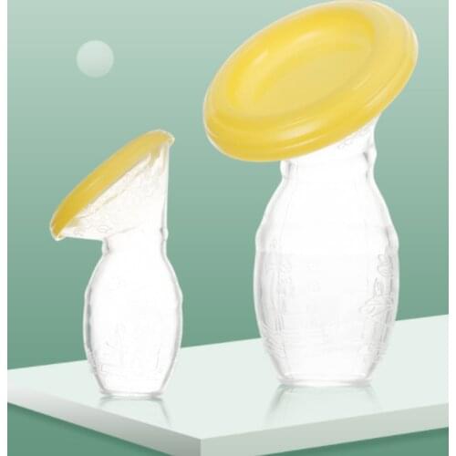 1PC 90ml Silicone Manual Breast Pump Accessories Maternal Milk Collector Holder Baby Breastfeeding Bottle Puerperal Nursing Pump