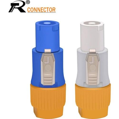 1set Speaker PowerCON Aviation flame retardant IP65 waterproof power plug LED large screen connector lockable 20A/250V