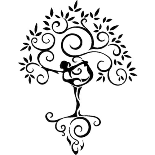 20*15.3cm Tree Of Life Decal Wall Glass Window Car Van Motorcycle Bumper sticker Laptop Car Styling Vinyl Decals