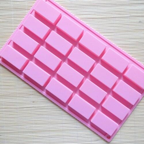20 square silicone cake molds, Jelly pudding molds chocolate molds