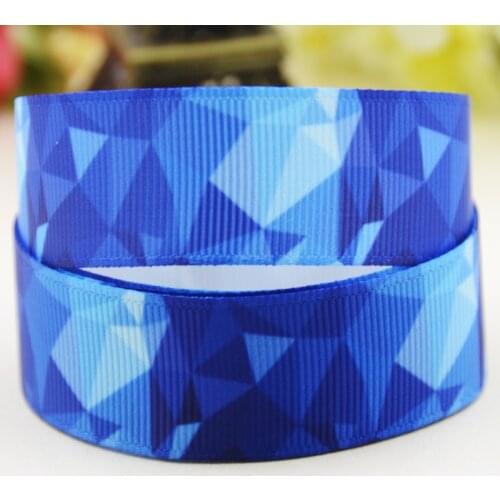 22mm 25mm 38mm 75mm Geometry cartoon printed Grosgrain Ribbon party decoration 10 Yards X-03714