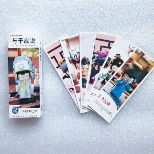 30 Pcs/Set Rolife Nanci Doll Bookmark DIY Cartoon Blind Box Doll Bookmarks Page Markers Gift Stationery