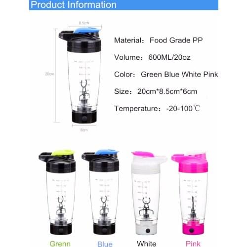 600ml Electric Automation Protein Shaker Blender My Water Bottle Automatic Movement Coffee Milk Smart Mixer Drinkware