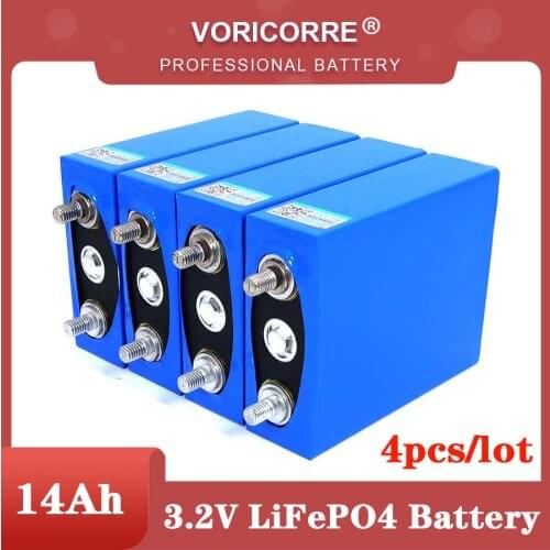 4pcs 3.2V 14Ah battery pack LiFePO4 phosphate 14000mAh for 4S 12V 24V Motorcycle Car motor batteries modification Nickel