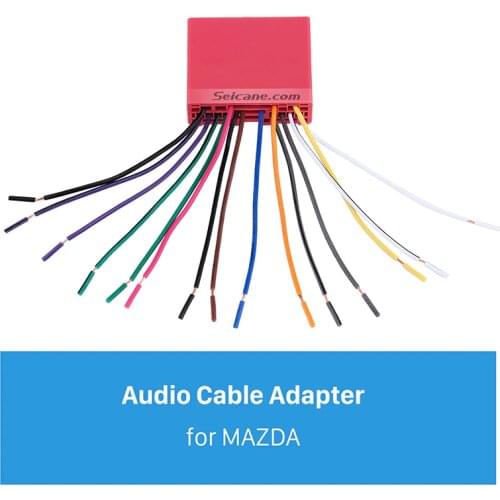 Seicane Audio Cable Sound Wiring Harness Adapter for MAZDA Family(OLD)/Mazda 6/Mazda 3/MAZDA PREMACY(OLD)/Mazda 323