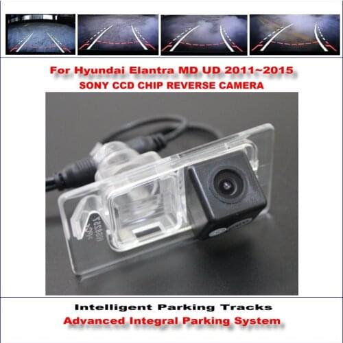 Car Rear Backup Camera For Hyundai Elantra MD UD 2011-2015 Rear View Parking Dynamic Guidance Tragectory CAM