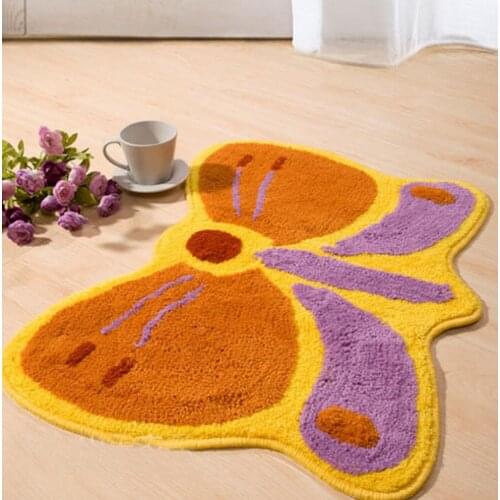 NiceRug Free Shipping Child Animated Butterfly Dragonfly Shaped Soft Bedroom Bathroom Kitchen Home Decorative Carpet Mats Rugs